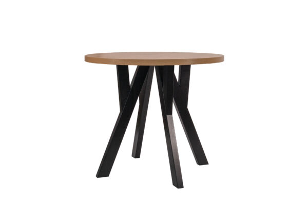 Modern Oak Veneer or Laminate  Extendable Dining Table - Round to Oval