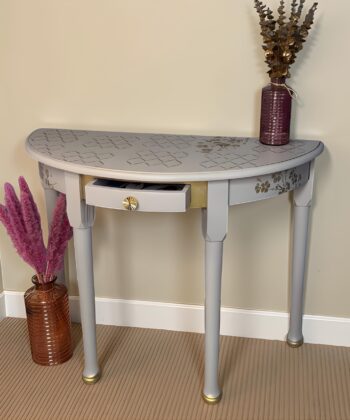 Versailles Elegant Half-Moon Console Table