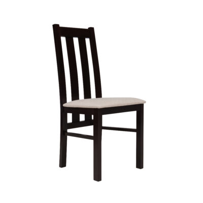 Warsaw Classic Vertical Slat Dining Chair with Upholstered Seat