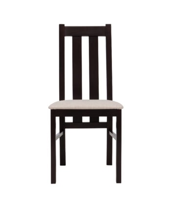 Warsaw Classic Vertical Slat Dining Chair with Upholstered Seat