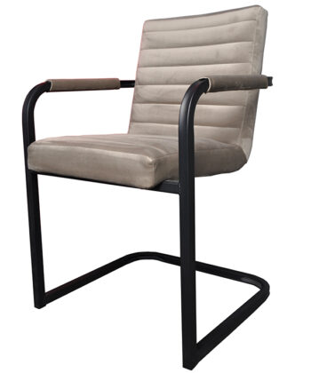 MARGO 85 Upholstered Chair – Classic Style, Metal Base