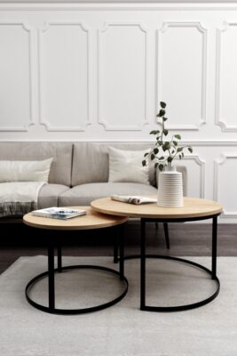 STK M3 Nesting Coffee Tables – Round Laminated Top