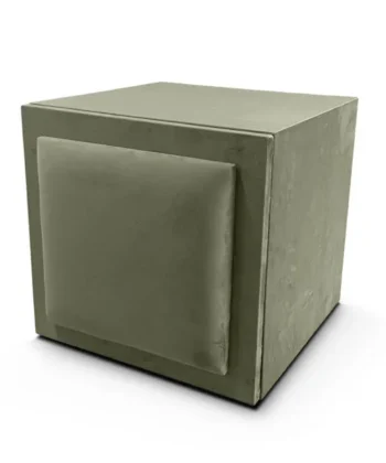 Lori Open‑Shelf Upholstered Bedside Table