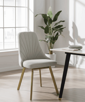 Aria Shell-Stitched Dining Chair