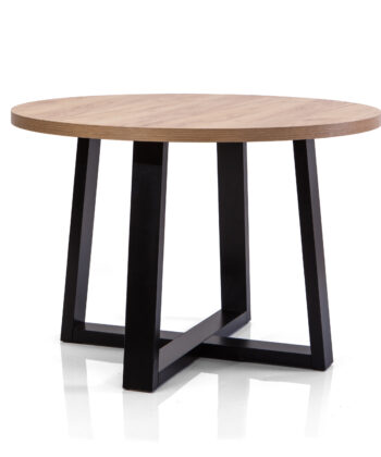 FLEXI 90 Extendable Round Dining Table – Laminated 90–130cm
