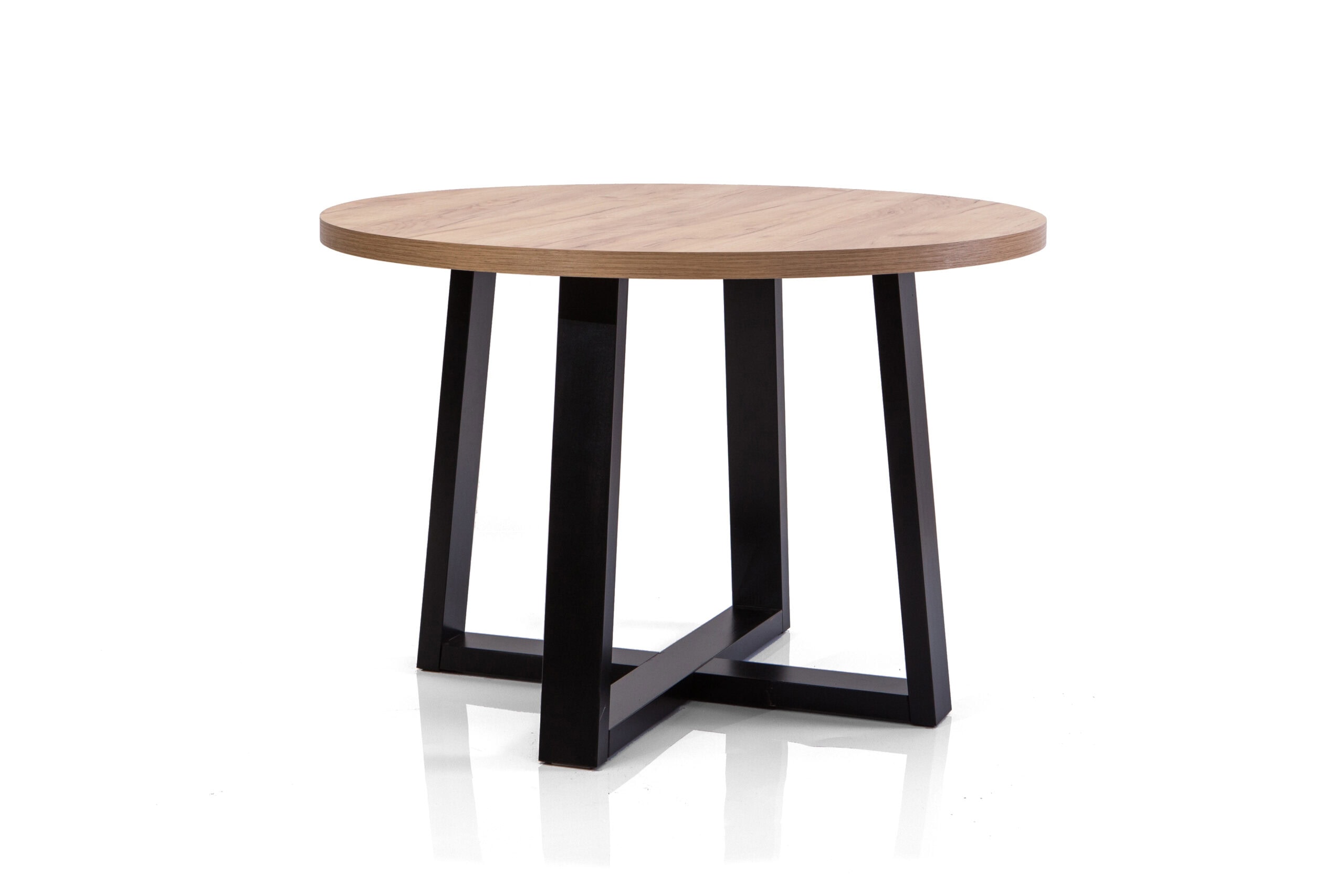 FLEXI 90 Extendable Round Dining Table – Laminated 90–130cm