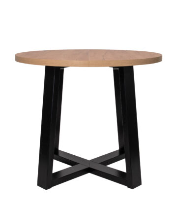 FLEXI 90 Extendable Round Dining Table – Laminated 90–130cm