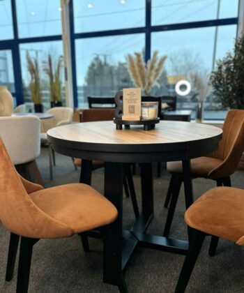 FLEXI 90 Extendable Round Dining Table – Laminated 90–130cm