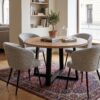 FLEXI 90 Extendable Round Dining Table – Laminated 90–130cm