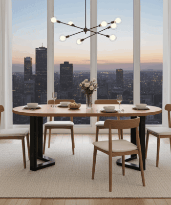 FLEXI 90 Extendable Round Dining Table – Laminated 90–130cm