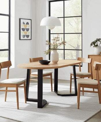 FLEXI 90 Extendable Round Dining Table – Laminated 90–130cm
