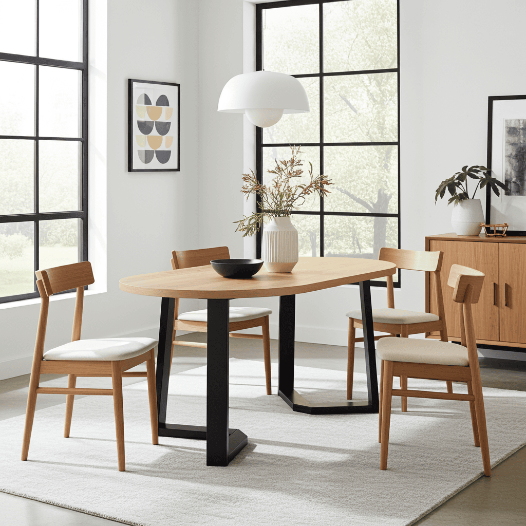 FLEXI 90 Extendable Round Dining Table – Laminated 90–130cm