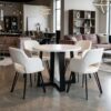 FLEXI 90 Round Extendable Dining Table – Custom European Quality