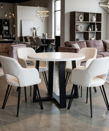 FLEXI 90 Round Extendable Dining Table – Custom European Quality