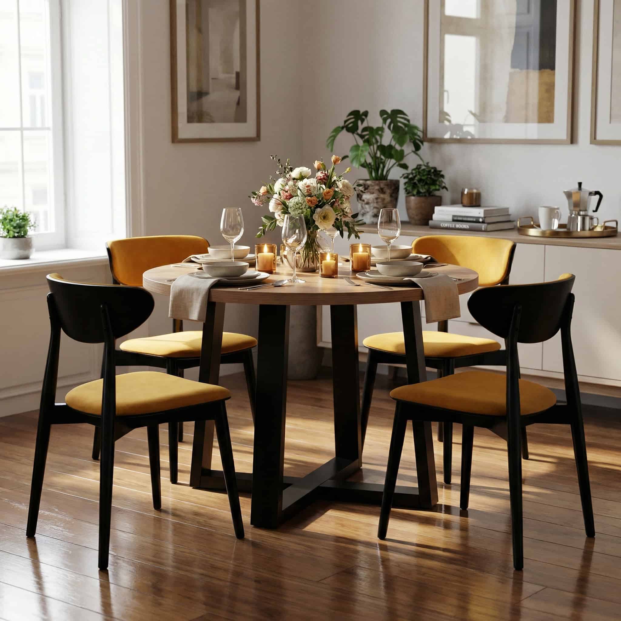 FLEXI 90 Round Extendable Dining Table – Custom European Quality