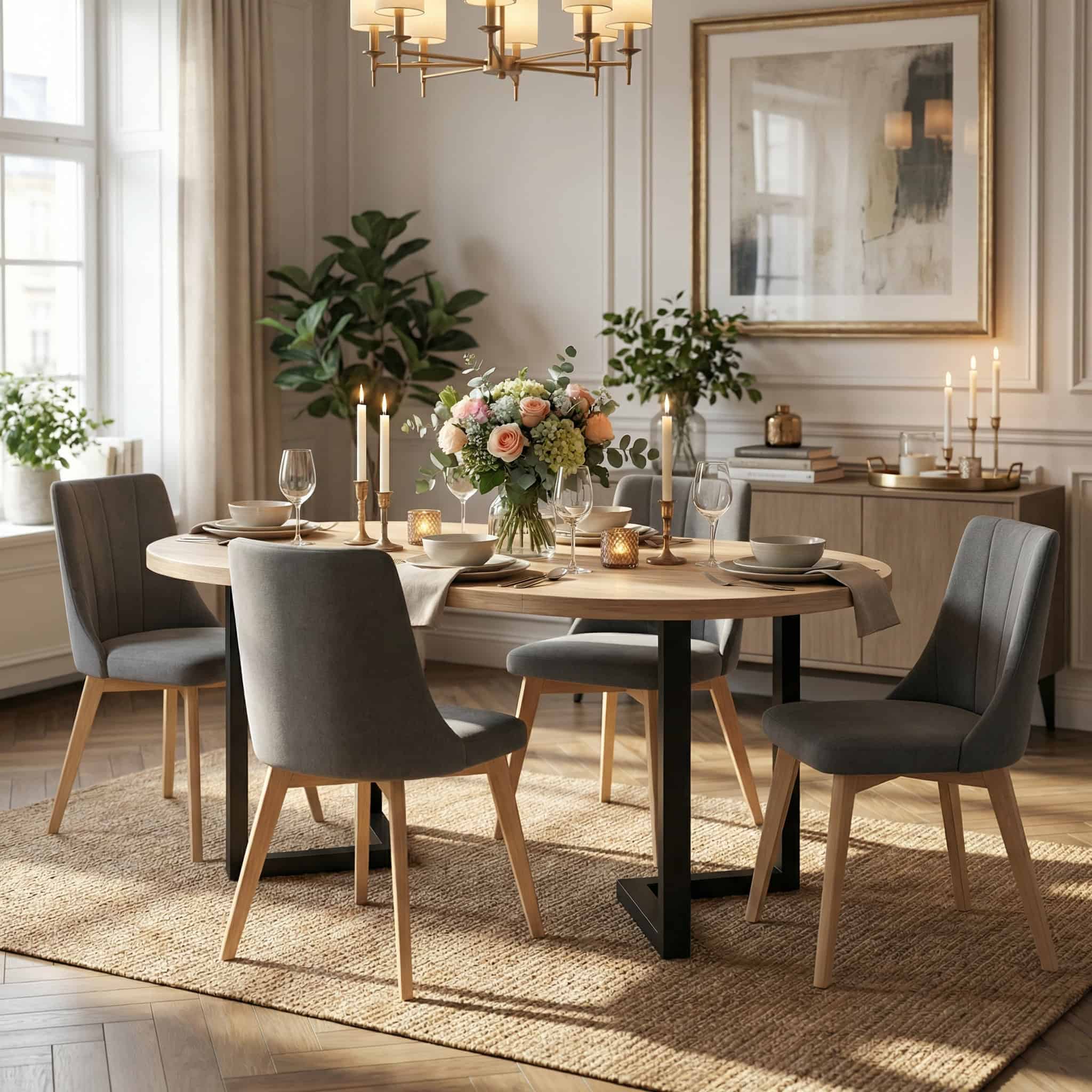 FLEXI 90 Round Extendable Dining Table – Custom European Quality