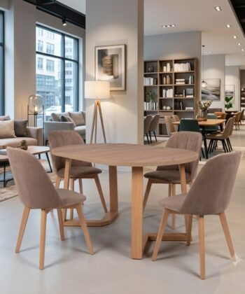 FLEXI 90 Round Extendable Dining Table &ndash; Custom European Quality