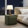 Lori Open‑Shelf Upholstered Bedside Table