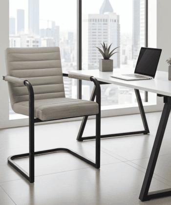 MARGO 85 Upholstered Chair – Classic Style, Metal Base