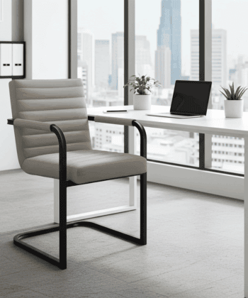 MARGO 85 Upholstered Chair – Classic Style, Metal Base