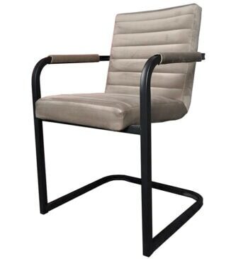 MARGO 85 Upholstered Chair – Classic Style, Metal Base
