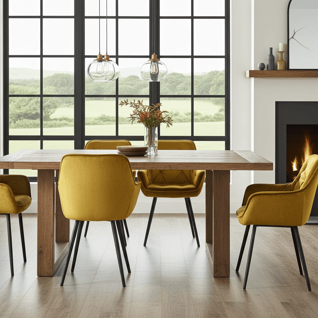 NAPOLI 92 Loft Chair – Industrial Upholstered Seat, Metal Base