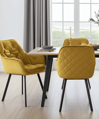 NAPOLI 92 Loft Chair – Industrial Upholstered Seat, Metal Base