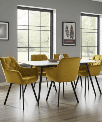 NAPOLI 92 Loft Chair – Industrial Upholstered Seat, Metal Base