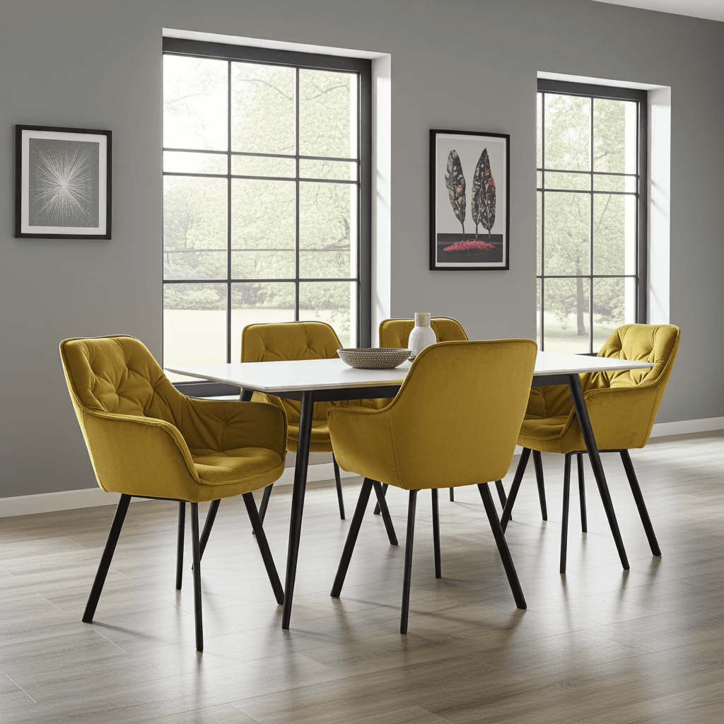 NAPOLI 92 Loft Chair – Industrial Upholstered Seat, Metal Base