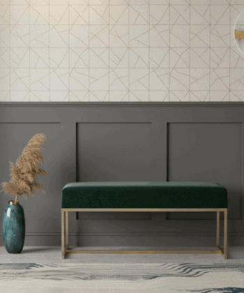 Nova Modern Upholstered Bench with Metal Base Deep Upholstery 100x30x44cm