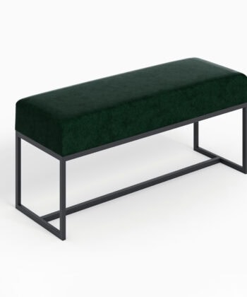 Nova Modern Upholstered Bench with Metal Base Deep Upholstery 100x30x44cm