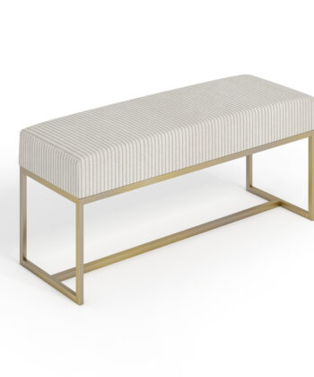 Nova Modern Upholstered Bench with Metal Base Deep Upholstery 100x30x44cm
