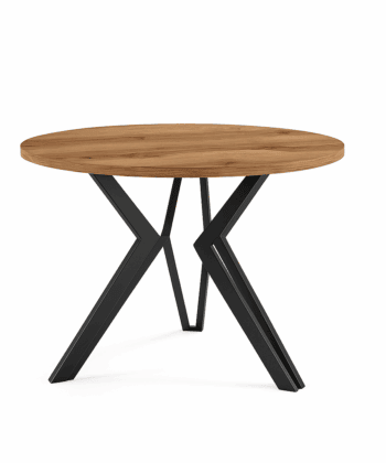 STK M13 Round Coffee Table – 67 cm White Top, Powder‑Coated