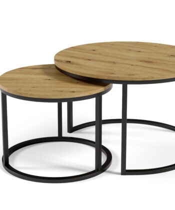 STK M3 Nesting Coffee Tables – Round Laminated Top
