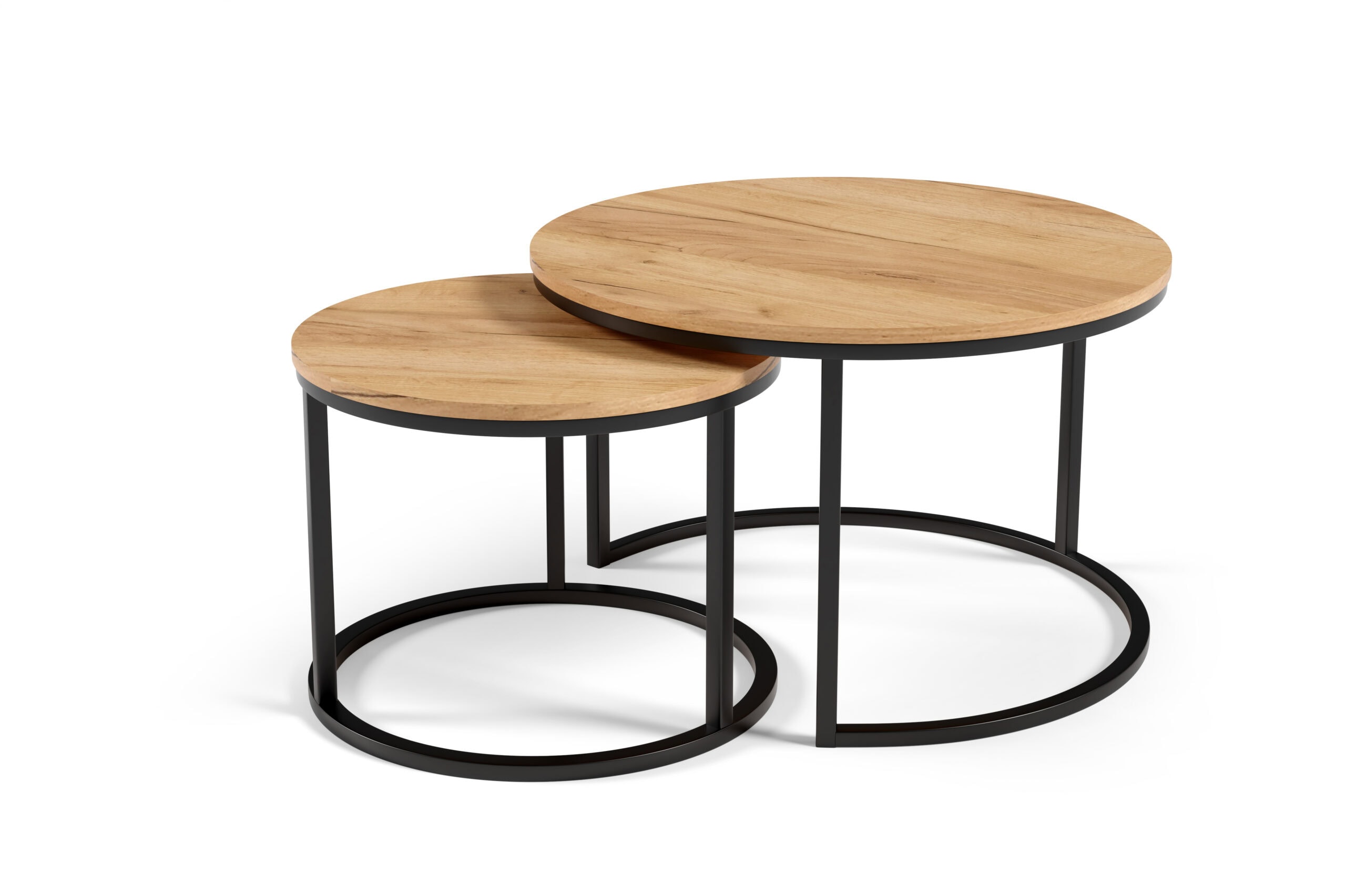 STK M3 Nesting Coffee Tables – Round Laminated Top