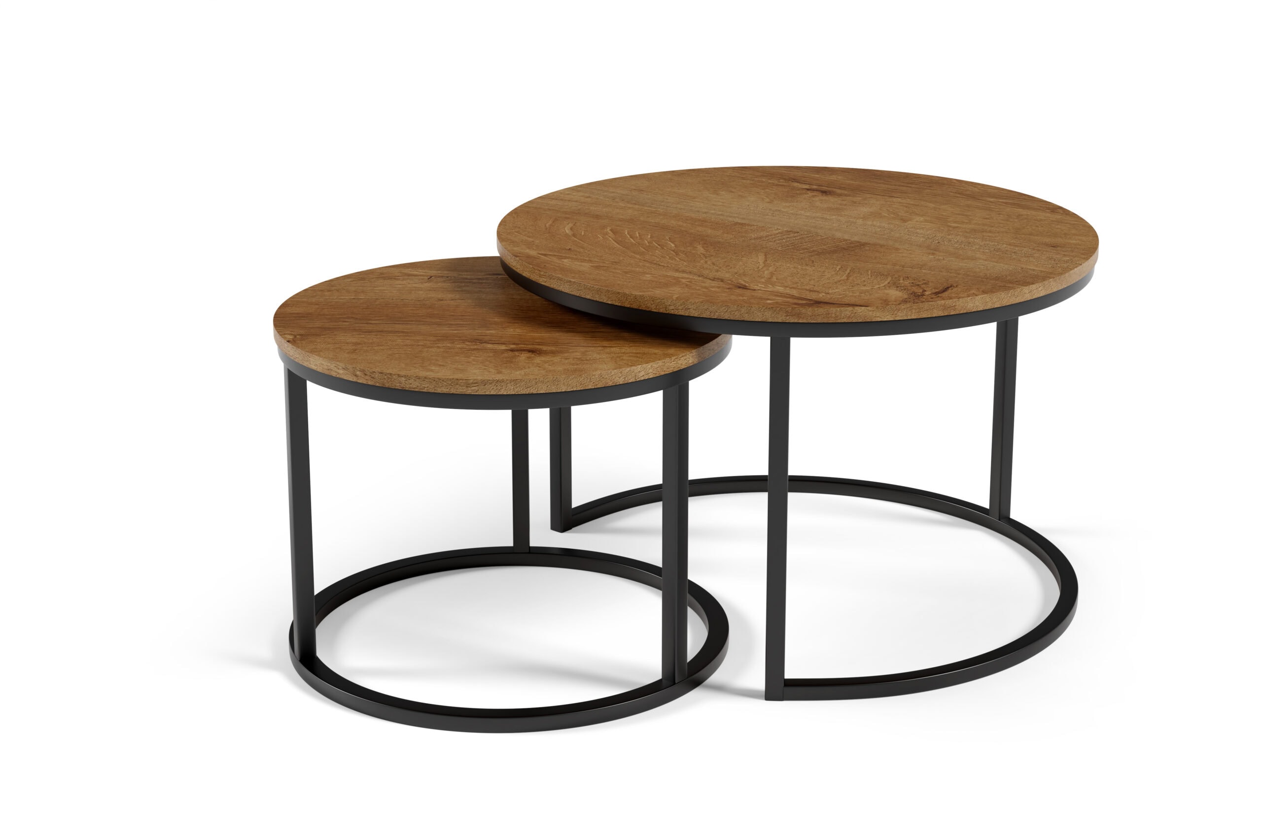 STK M3 Nesting Coffee Tables – Round Laminated Top