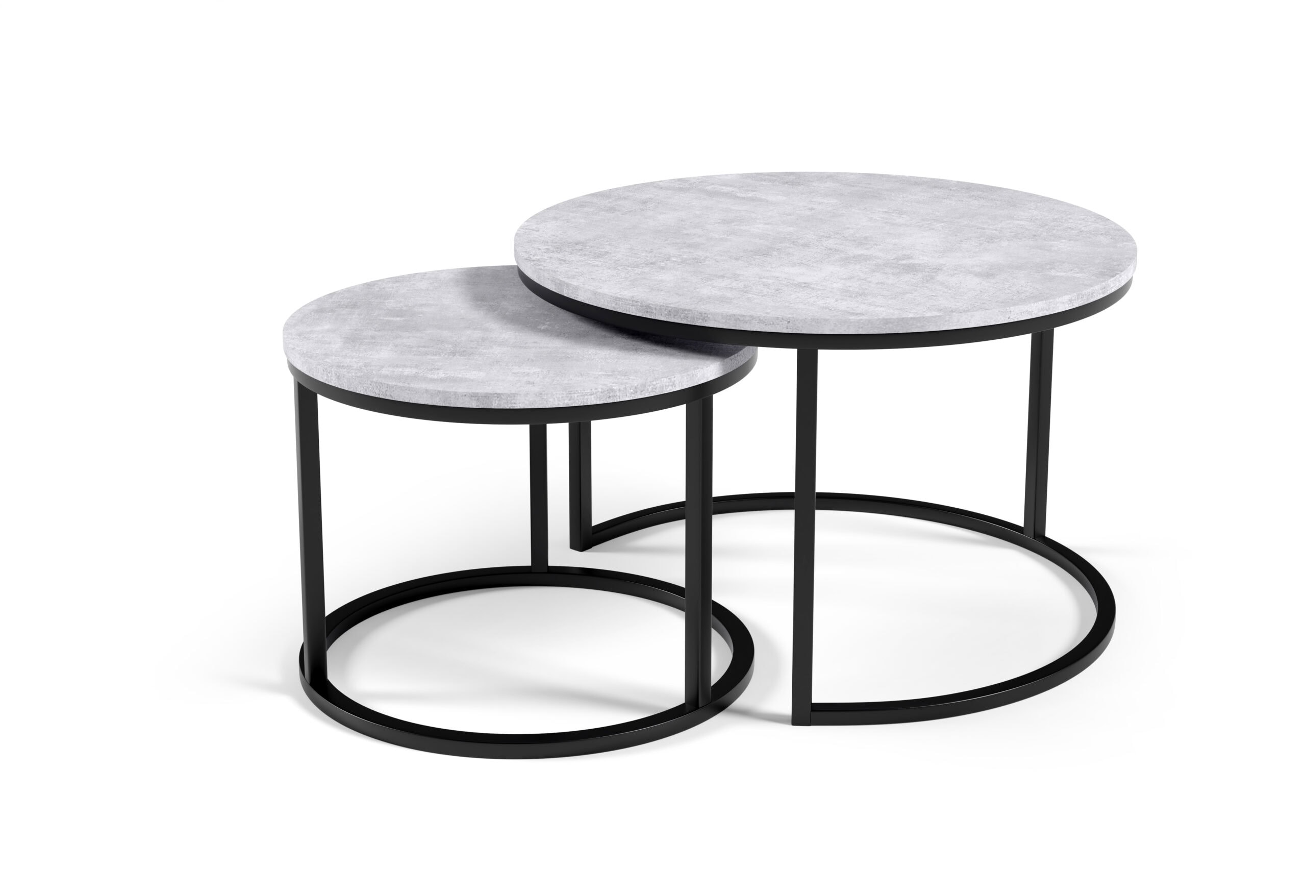 STK M3 Nesting Coffee Tables – Round Laminated Top