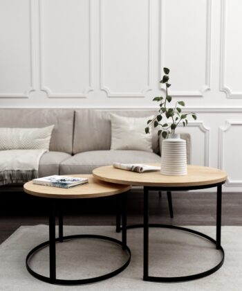 STK M3 Nesting Coffee Tables – Round Laminated Top