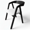 Oslo Solid Beech Chair Black – Nordic Minimalist Craftsmanship