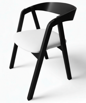 Oslo Solid Beech Chair Black &ndash; Nordic Minimalist Craftsmanship