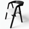 Oslo Solid Beech Dining Chair Black – Nordic Minimalist Craftsmanship