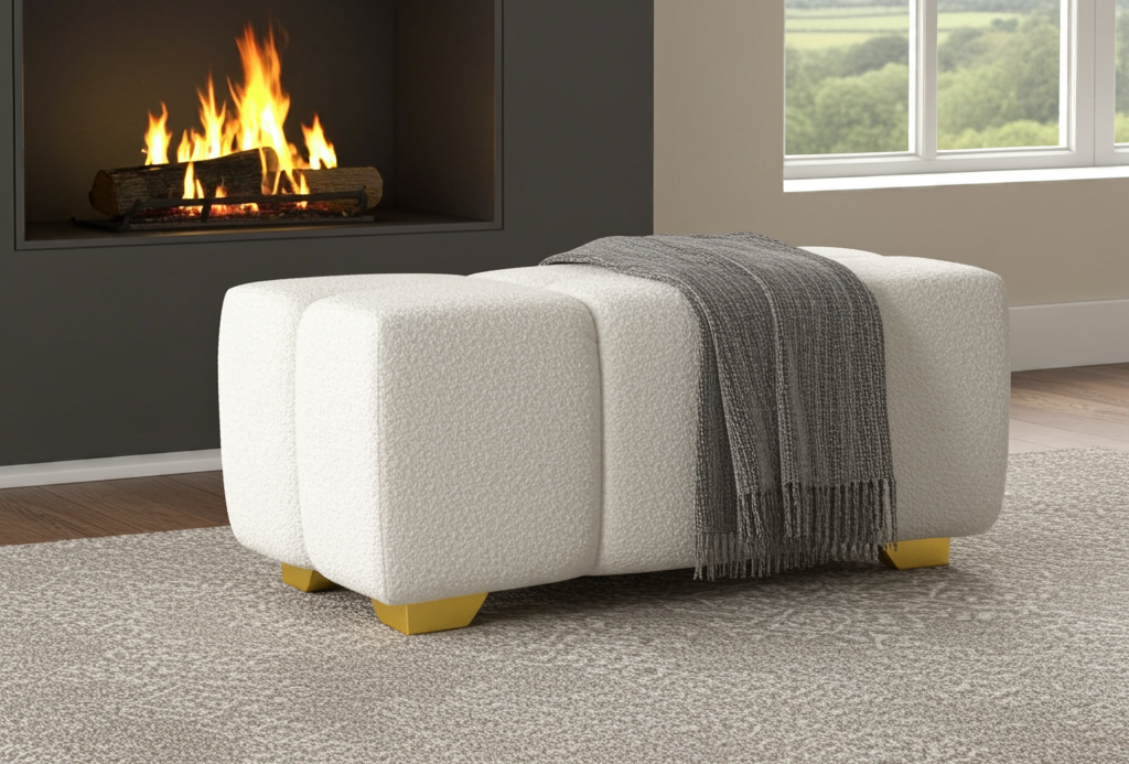 Bubble Pouffe & Designer Ottomans | Bouclé & Velvet |