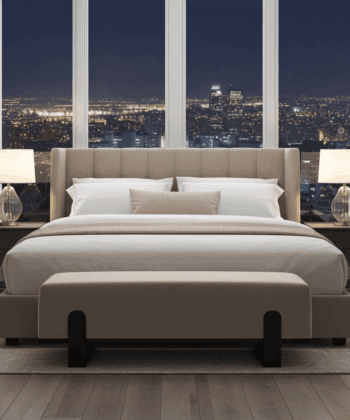 Aria Modern Velvet Bench with Gold Metal Legs – Elegant Hallway 80cm