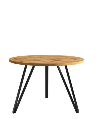 Linea Minimalist White Round Coffee Table