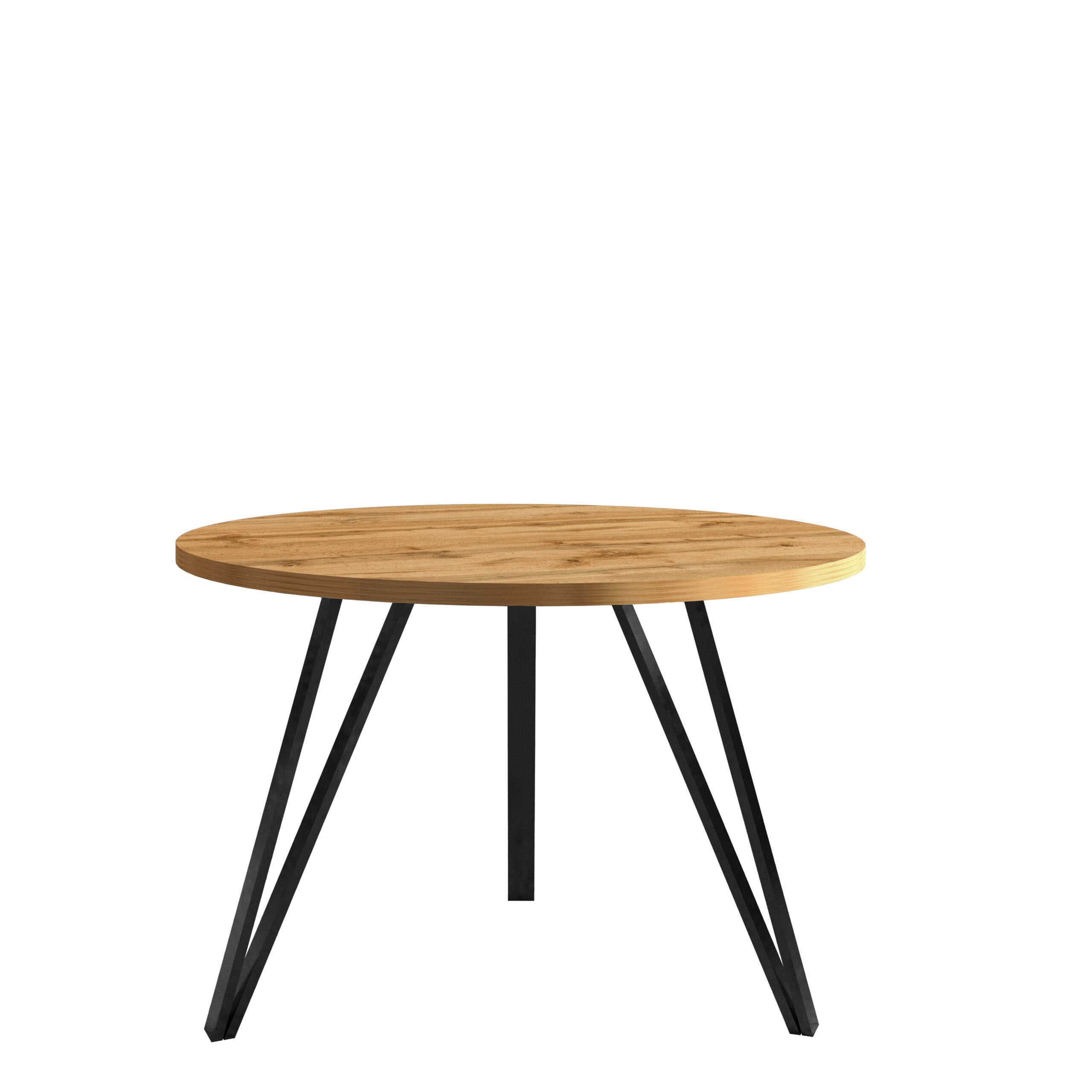 Linea Minimalist White Round Coffee Table