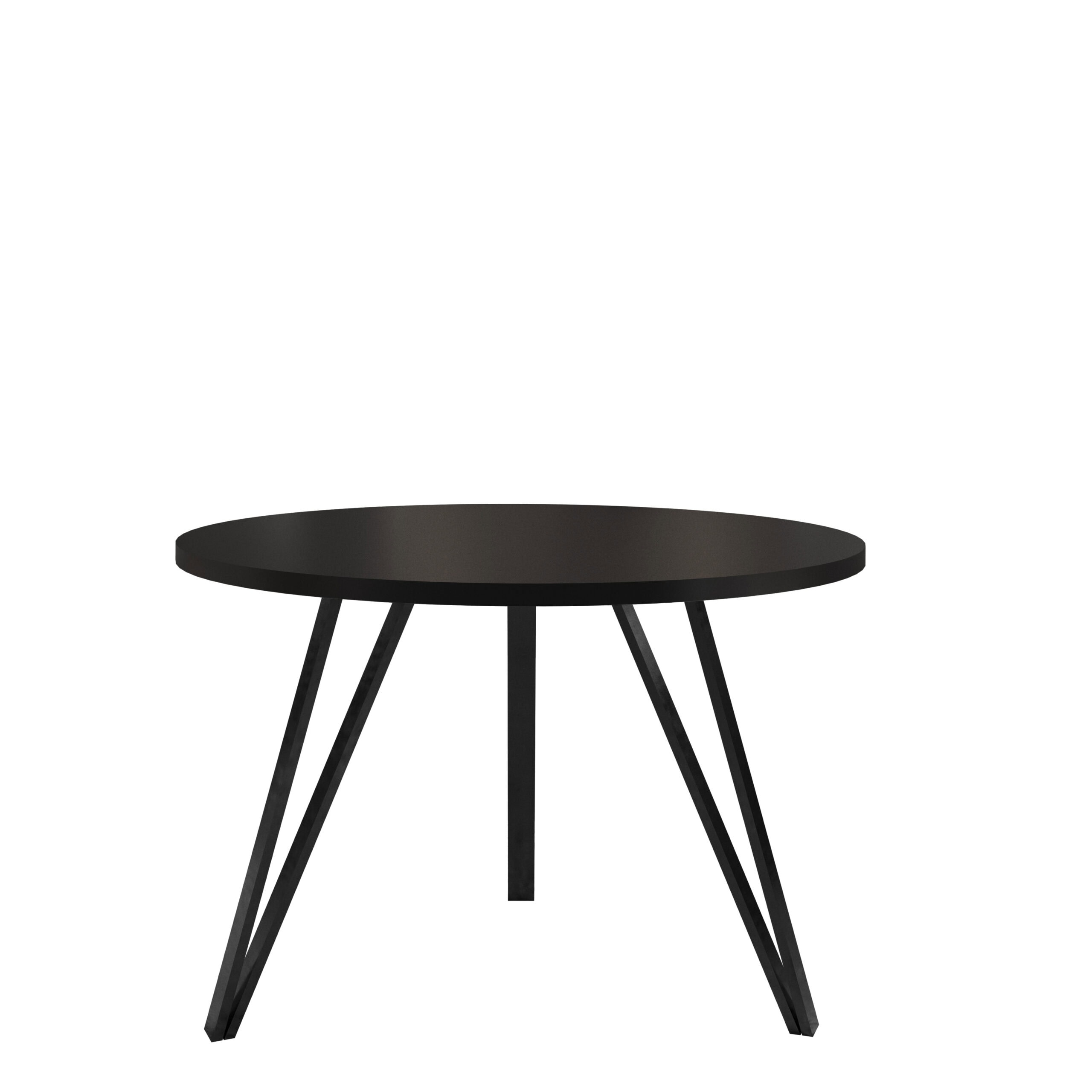 Linea Minimalist White Round Coffee Table