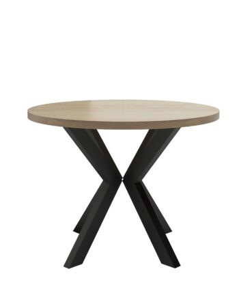 Orion Industrial Extendable Dining Table (Stone Oak) 140CM