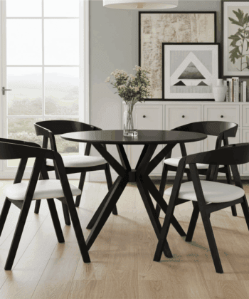 Oslo Solid Beech Chair Black – Nordic Minimalist Craftsmanship