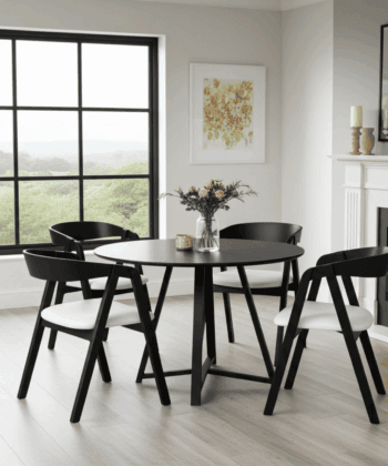 Oslo Solid Beech Chair Black – Nordic Minimalist Craftsmanship