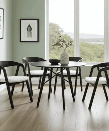 Oslo Solid Beech Chair Black – Nordic Minimalist Craftsmanship